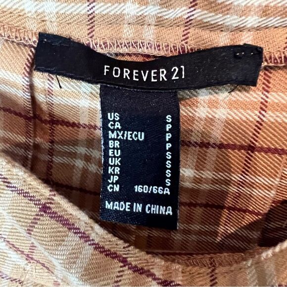 Forever 21 plaid pleated skirt ☀️ EUC ☀️ size small - Picture 2 of 3